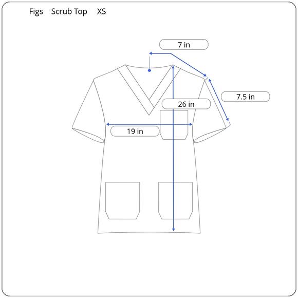 Figs Scrubs Set Catarina Top Zamora Jogger Pants Womens XS Ceil Blue 2443 2436 - Picture 10 of 11